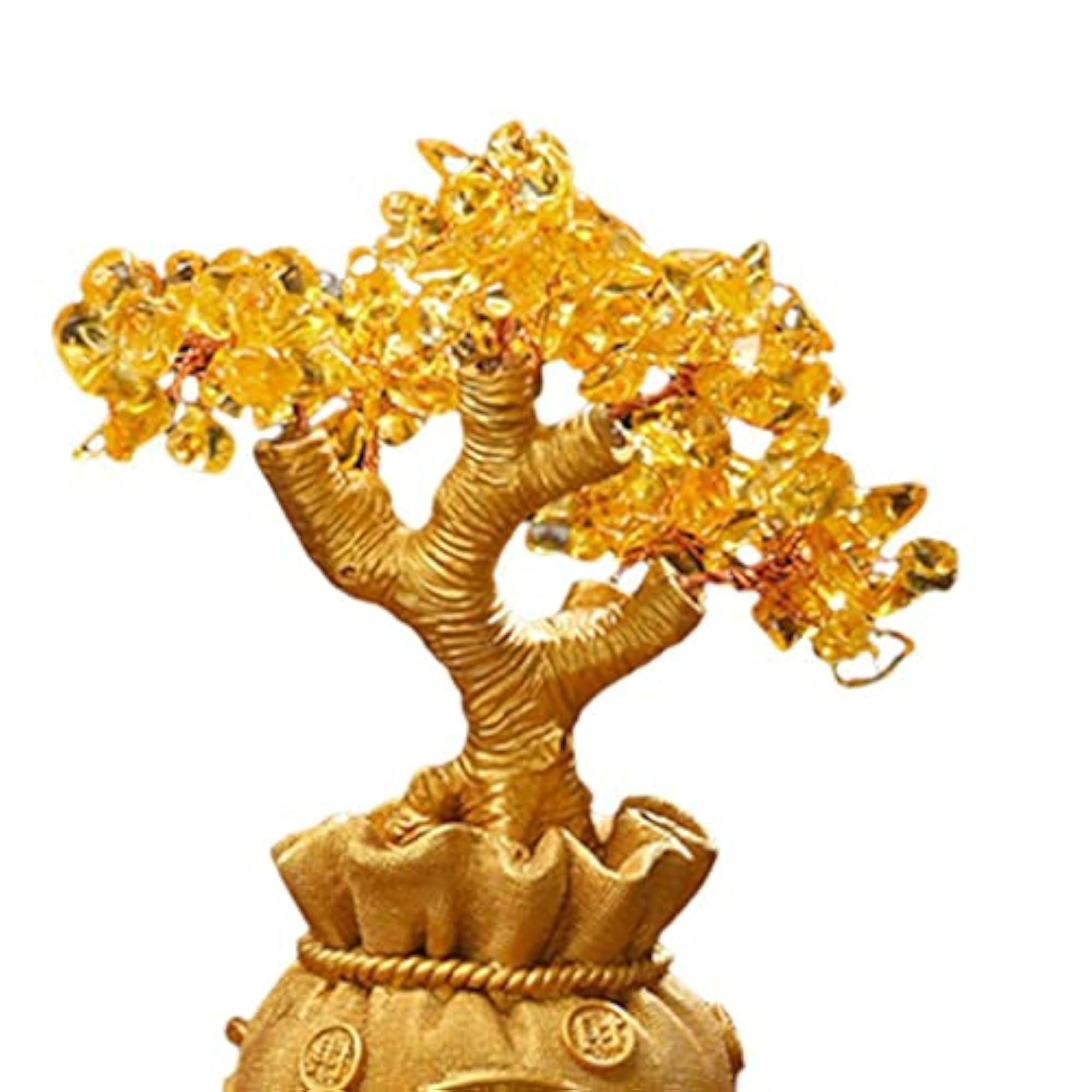 Lucky Money Tree Citrine Sculpture Decoration