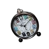 Horloge de bureau - fabriquée à partir de matériaux en métal et en verre de première qualité, de fabrication soignée et sûre, horloge de table
