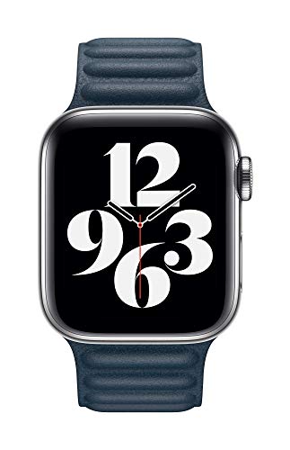 Image of Apple Watch Band - Leather Link (40mm) - Baltic Blue - Small /Medium