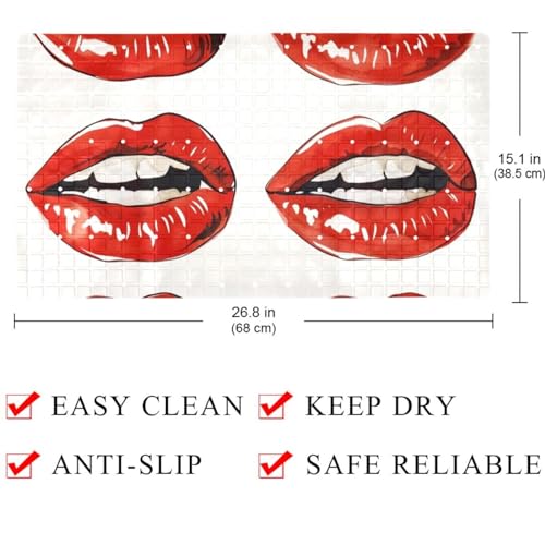 Tapis de bain antidérapant relief 3D chic pour baignoire - 5