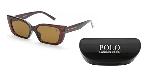 Óculos de Sol Gatinho Vintage Polo London Club com Proteção UVA/UVB - Kit contém estojo e flanela (m