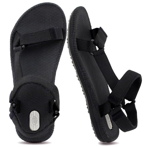 Image of Gold Pigeon Shoes SIMPLUS Lightweight Yoga Mat Cushion Sole. Womens Sandals with Back Strap for Travel, Hiking & Sport. Comfortable Water Sandals for Women.