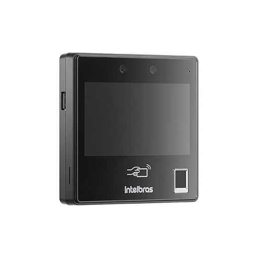 Controlador de Acesso Facial Intelbras SS 1540 MF W Com Leitor de Biometria