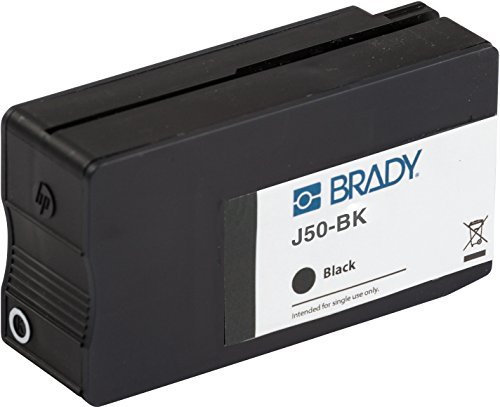 Brady J50-BK BradyJet Ink Cartridge, Black, 2.31