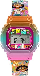 Disney Girl's Digital Quartz Watch with Silicone Strap ENC4028ARG