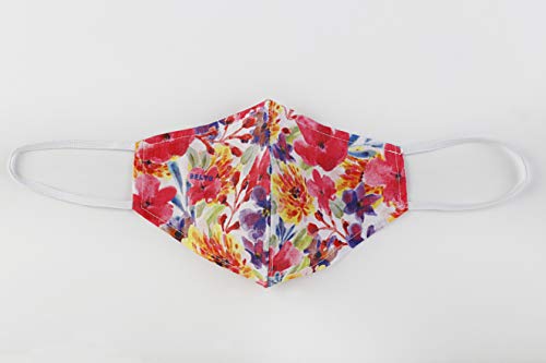 Adult Hygienic Reusable Mask UNE 0065 with Tropical Design Cover