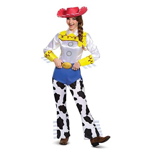 DISGUISE 50551N - Disfraz de Jessie Deluxe de Disney Pixar de Toy Story 4 para mujer, talla adulta, dibujos animados, multicolor, S