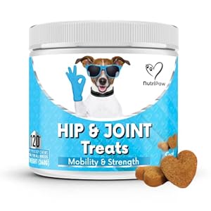 NutriPaw Joint & Hip Treats For Dogs – Stiffness, Strength, Mobility & Flexibility – Joint Supplement With Glucosamine, MSM, Chondroitin, Algae & Devils Claw – Perfect for Small, Medium & Large Dogs