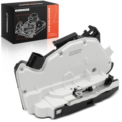 Image of A-Premium Front Right Passenger Door Lock Actuator w / 6 Pins Compatible with Volkswagen Tiguan 2012-2019, CC 2011-2017, Tiguan Limited 2017-2018, for Model Without Safe Lock System, Left Hand Drive