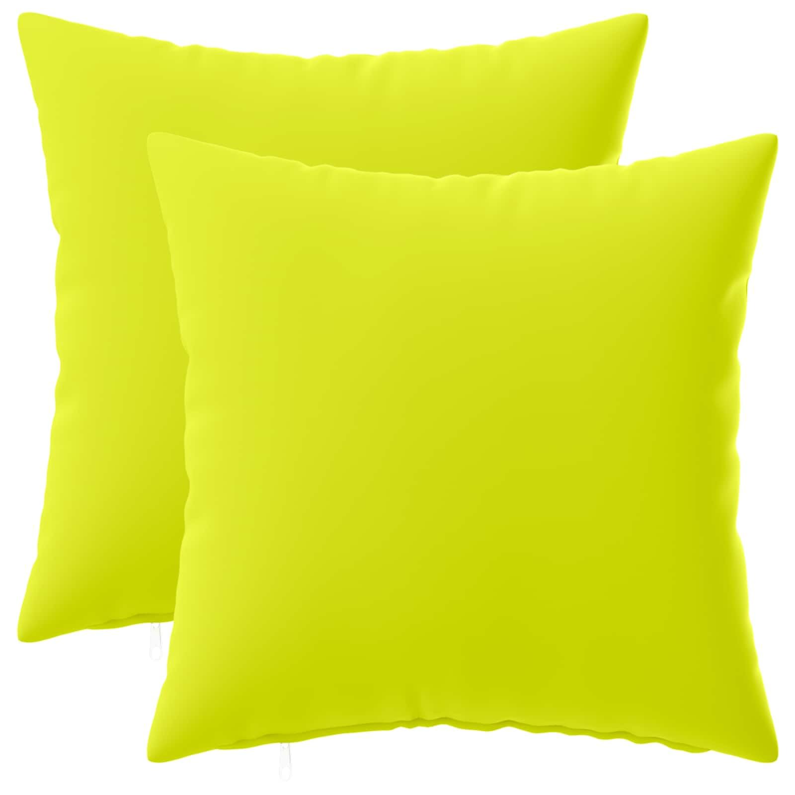 vidaXL Cushion Cover 2 pcs HEERLEN Bright Green 40 x 40 cm Polyester
