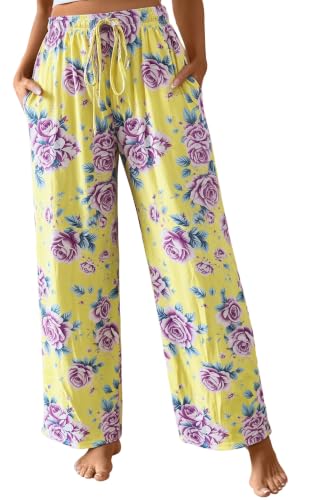 Image of X-Image Women Comfy Casual Pajama Pants with Pockets & Drawstring