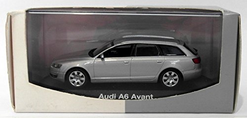 Audi A6 Avant (C6), argento , 2004, modello di automobile, modello prefabbricato, Minichamps 1:43 Modello esclusivamente Da Collezione