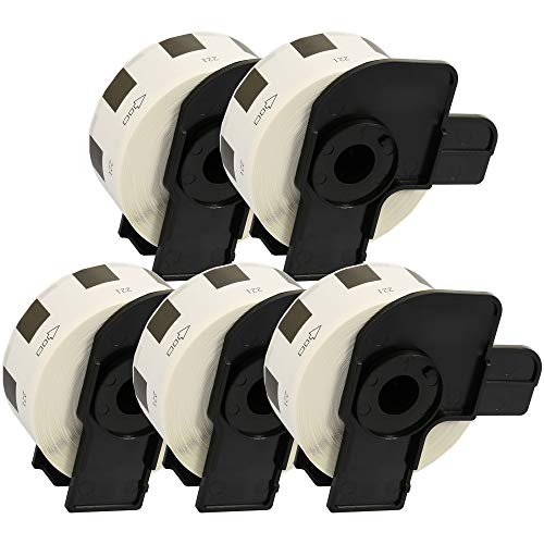 Cartridges-Kingdom-DK11221-DK-11221-23mm-x-23mm-Etiquetas-compatibles-para-Brother-P-Touch-Impresoras-1000-Etiquetas-por-Rollo-5-Pack