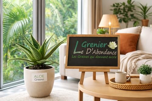 Lot de 25 graines à semer - Le Grenier d'Abondance - ALOE Greenii - Plante succulente