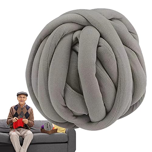 grueso para tejer - gigante para manta tejida a mano, gigante gigante voluminoso 1 rollo (20 yardas) para hacer alfombras de puerta de fieltro para mascotas, cojines, almohadas,