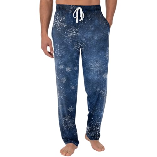 Men's Breathable Christmas Pajama Pants PJ