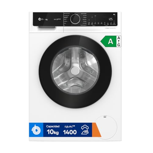 Balay - Lavadora, Libre Instalación, 10 kg, AutoDosificación, Programas Super Rápido y Rápido/mix, Programa plancha, Silenciosa, Home Connect, blanco, 3TS3104BH