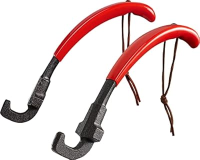 GriAddict 2Pack Cast Iron Grill Grate Lifter Tool, Cooking Grid Lifter - Universal Grill Lifter Gripper for Most Charcoal Grills and Gas Grills, Easily Moves and Lifts Cast Iron & Stainless Grates…