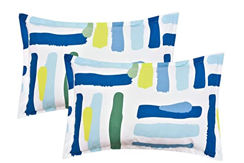 Image of Jashan Elastic King Size Fitted bedsheets with 2 Pillow Cover | King Size bedsheets | 100% Glace Cotton | Fitted bedsheet Cotton King 72 inch x 78 inch inches (Double Elastic Bedsheet, Multi-22)