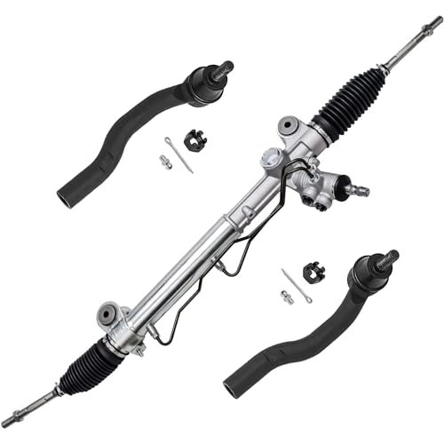 Detroit Axle - Rack & Pinion Kit for Toyota Camry Avalon Lexus ES330 ES350, Complete Power Steering Rack & Pinion Assembly, 2 Outer Tie Rod Ends Replacement