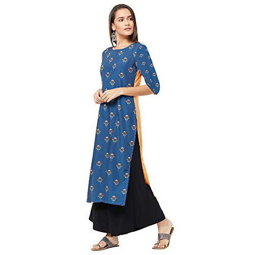 Image of GoSriKi Women Crepe Regular Kurta