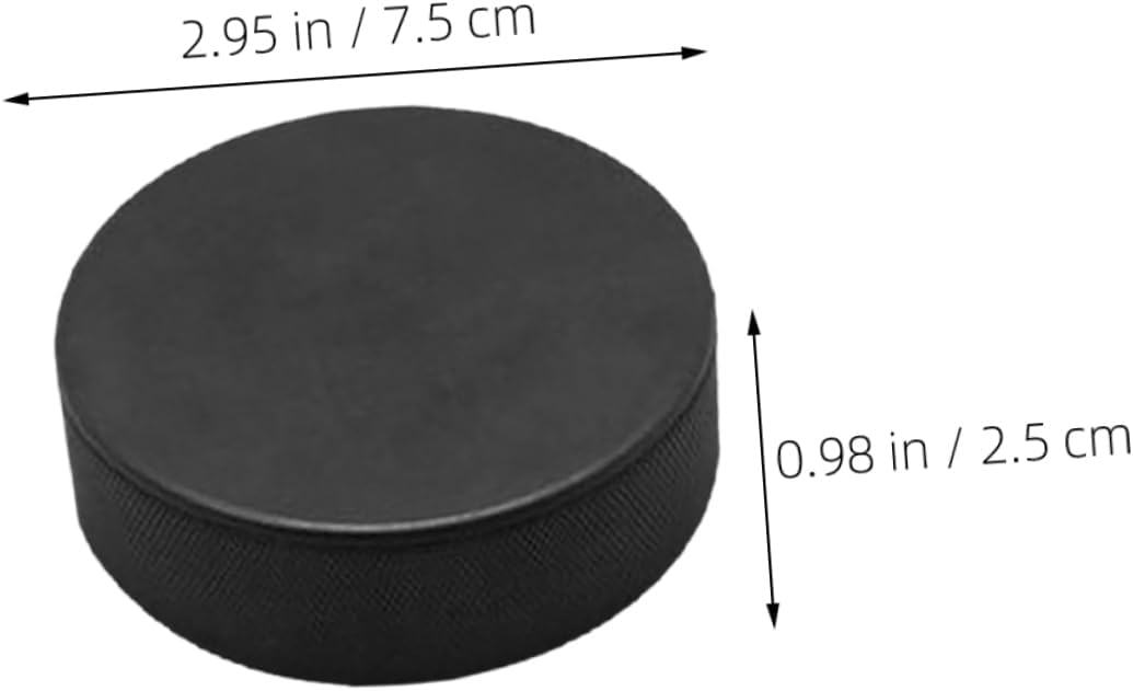 DECHOUS Black Ice Hockey Balls for Training High Durability for Skill Development All Ages for Indoor and