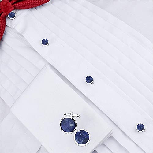 Image of HAWSON Fashion Mother-of-Pearl Tuxedo Shirt Button and Cufflink Set, Specially Designed for Wedding Business