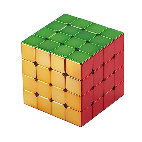HELLOCUBE Cyclone Boys 4x4 Speed Cube Magnetic Stickerless Reflective Mirror Reflective, Magic Cube Puzzle Toys