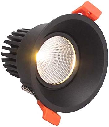 5W LED Ceiling Recessed Flushed Mounted Circle Light Lighting Concave Lens Picture Project Black Pure White
