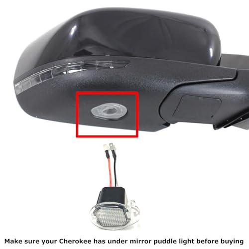 Luces LED blancas para puerta y espejo Jeep Cherokee KL miniatura 3