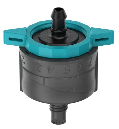 Gardena 13304-20 Adj. Endl. Dripper pressure comp, Anthracite, Turquoise