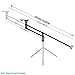 Neewer 70 inches/177 Centimeters Aluminum Alloy Jib Arm Camera Crane with 1/4 and 3/8-inch Quick Shoe Plate, Counter Weight for DSLR Video Cameras，Load up to 8 kilograms/17.6 pounds