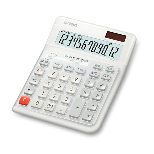カシオ 人間工学電卓 左手用 12桁 日数&時間計算機能 デスクタイプ DE-12D-L-WE-N 【北海道・沖縄・離島配送不可】 41qDT28nBBL.jpg