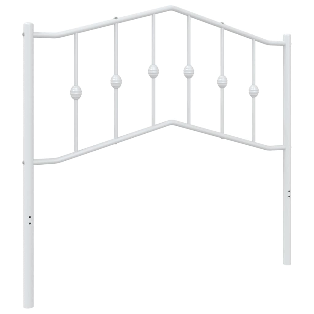 vidaXL Metal Replace Headboard White 100 cm