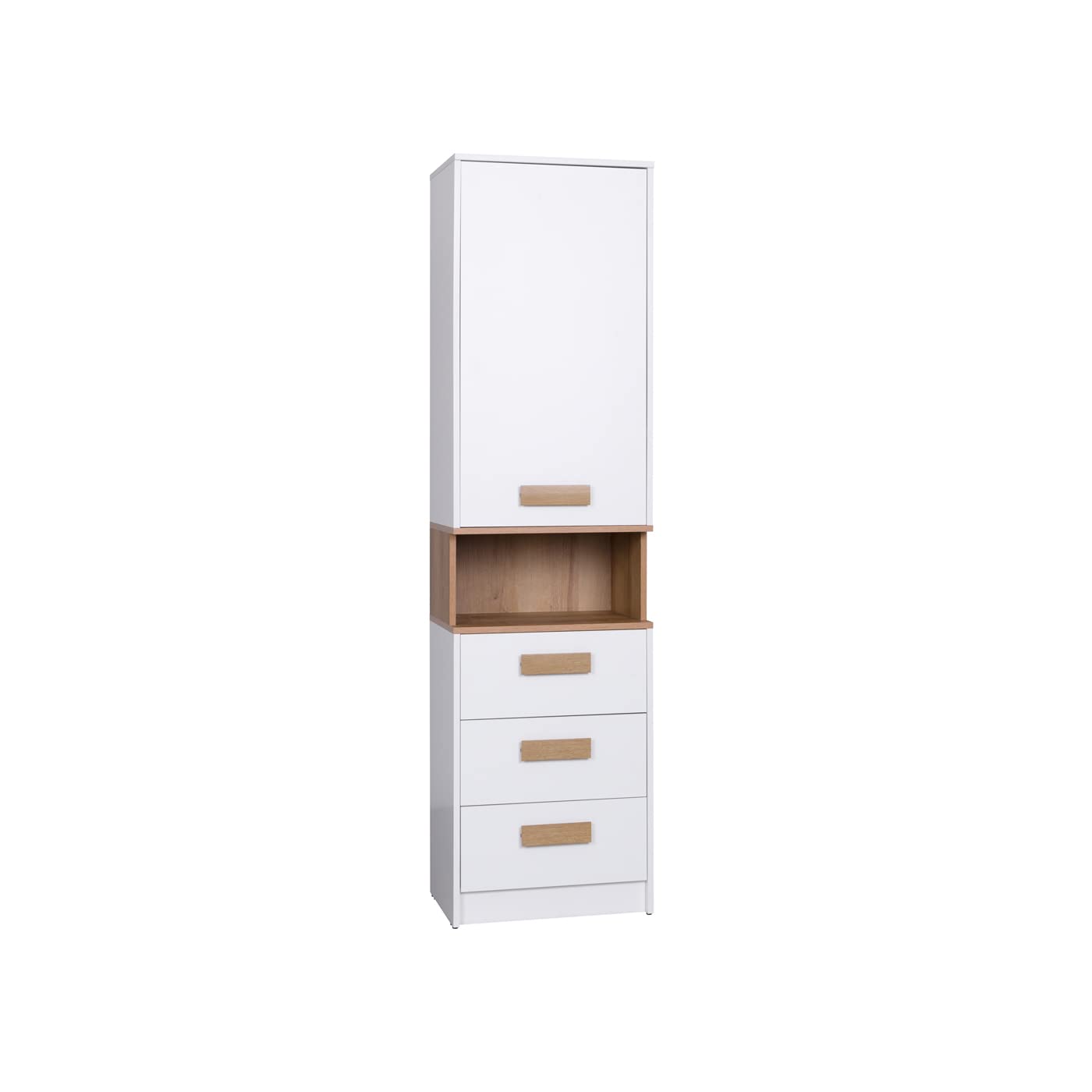 Möbel für Jugenzimmer Arbeitszimmer Büromöbel komplett Set Kommode mit Schubladen Schreibtisch Hängendes Regal Bücherregal Jugenzimmer Komplett Gustavo 01