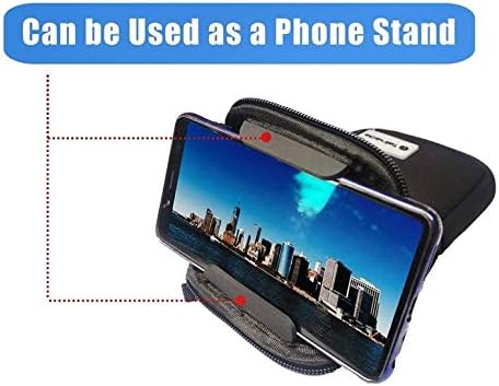 Miniatura 4 de Tainada Funda universal de neopreno para hombres y mujeres, multiusos, a prueba de golpes, suave, con cremallera, bolsa para teléfono con mosquetón,