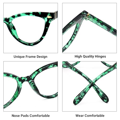 Image of VOOGLAM Cat Eye Blue Light Blocking Glasses for Women Anti UV Eyestrain Eyewear Maite OP02131