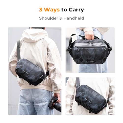 Image of K&F CONCEPT Camera Sling Bag Crossbody Bag Waterproof Camera Shoulder Backpack DSLR /SLR /Mirrorless Camera Case