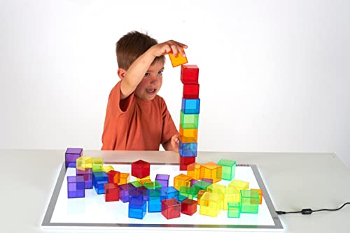 Cubes translucides TickiT 73089 : jeu de construction transparent 54 pièces - 4