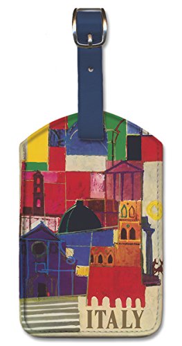 Image of Pacifica Island Art Leatherette Luggage Baggage Tag - Italy by Alerbo Moroni