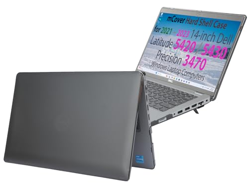 mCover Case Only Compatible for 2021-2023 14-inch Dell Latitude 5420 5430 and Precision 3470 Windows Notebook PC (NOT Fitting Any Other Dell Models) - Black