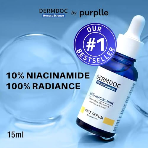 Image of DermDoc by Purplle 10% Niacinamide Face Serum (15ml) | niacinamide serum