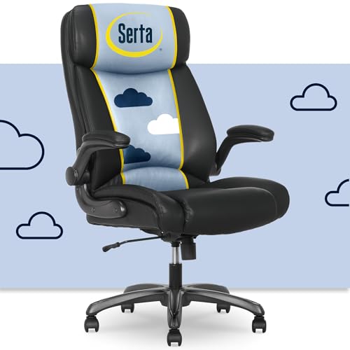 Serta Torrington Big & Tall Office Chair, with Flip-Up...