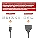 HDMI Cable Splitter 1 in 2 Out HDMI Adapter Cable HDMI Male to Dual Female 1 to 2 Way, Support Two The Same Size TVs at The Same Time, Signal One in Two Out 1080P Mirror Only Can't Extend Display