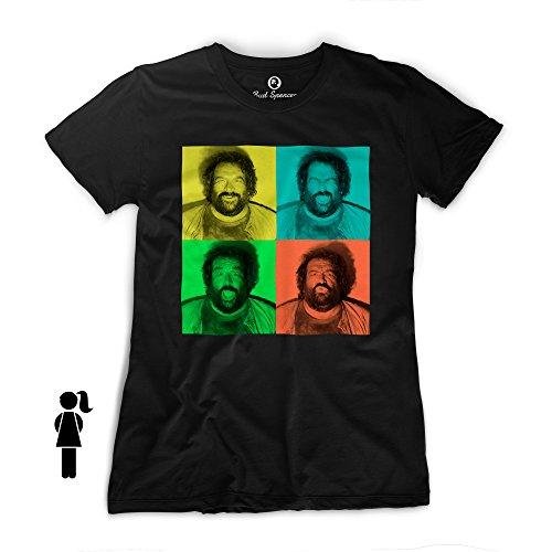 Bud Spencer - Maglietta da donna con macchina fotografica B. Joe