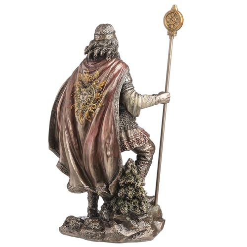 Estatua Dazhbog dios solar de fundición fría 10.1 pulg miniatura 4