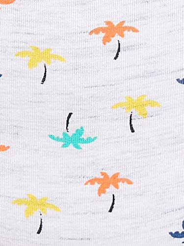 Image of Clovia Women's Cotton Mid Waist Coconut Tree Print Teenage Hipster Panty