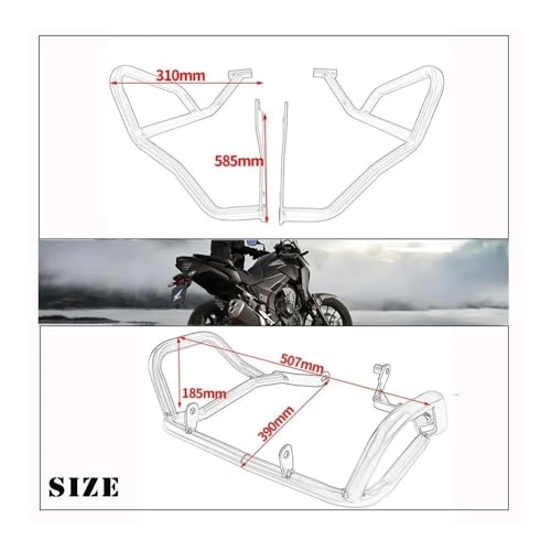 Protection moteur CB500X anti-chute avec curseurs MoGarde - 7