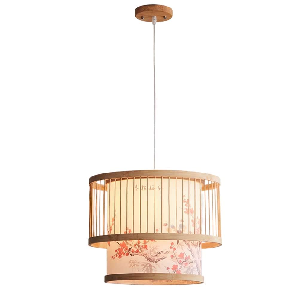 Modern Chinese Style Chandelier Pendant Lighting Bamboo Art Lamp Japanese Style Bamboo Pendant Lamp Suspended Ceiling Lighting Fixture Southeast Asian Style Lamp For Bedroom And Dining Room E27
