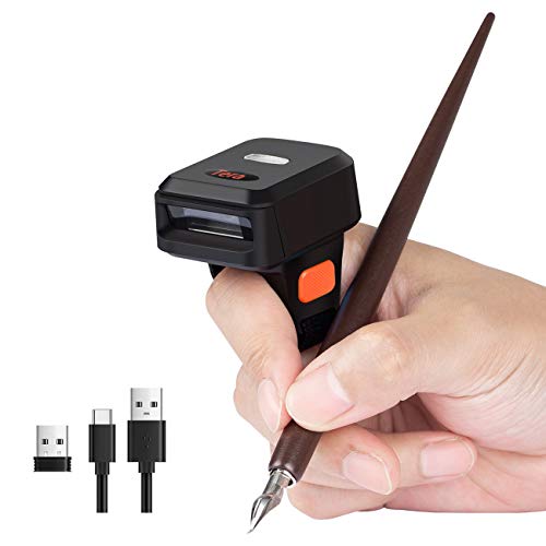 Tera Wireless Barcode Scanner [1 MP Camera] 1D 2D QR Portable Wearable Ring